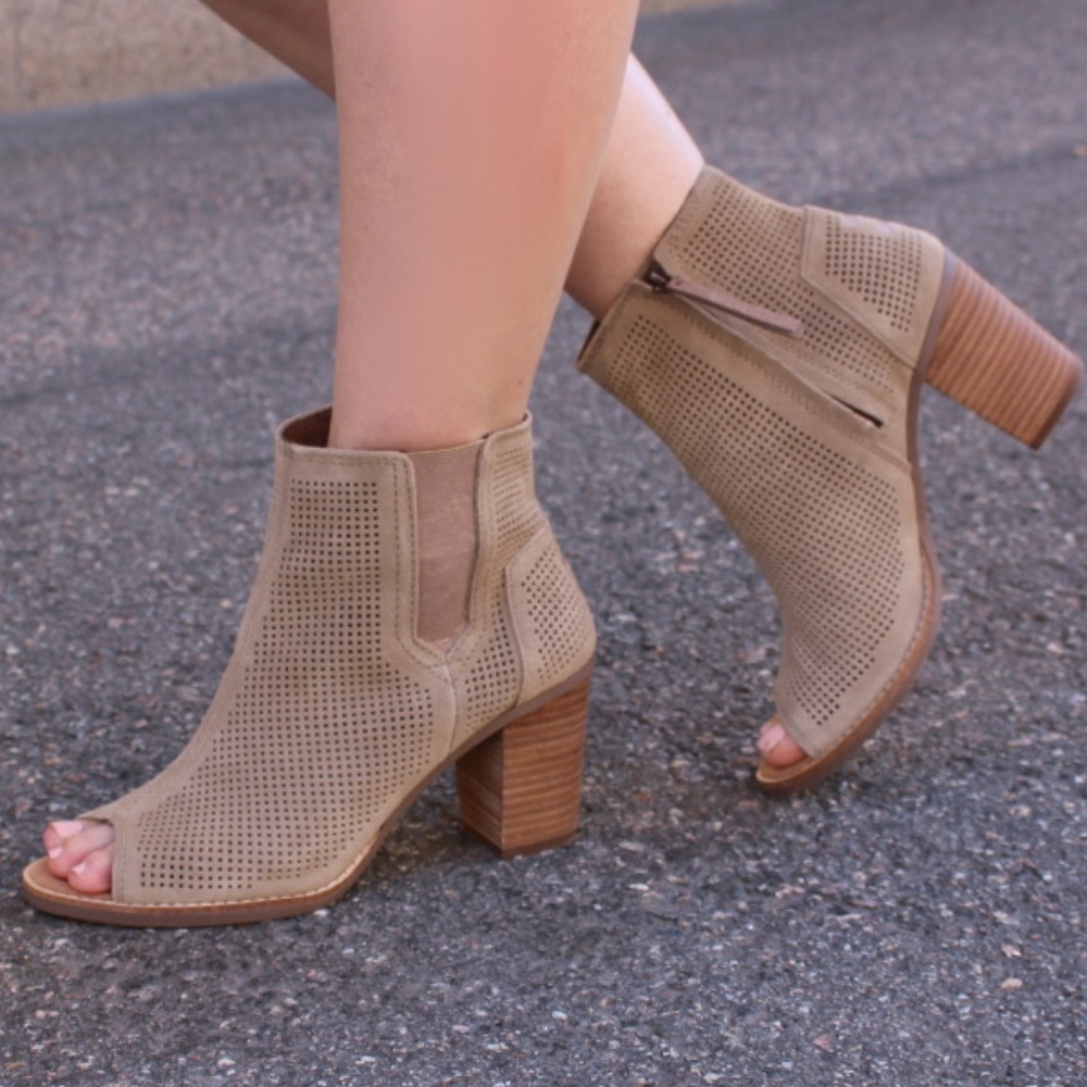Toms Open Toe Bootie